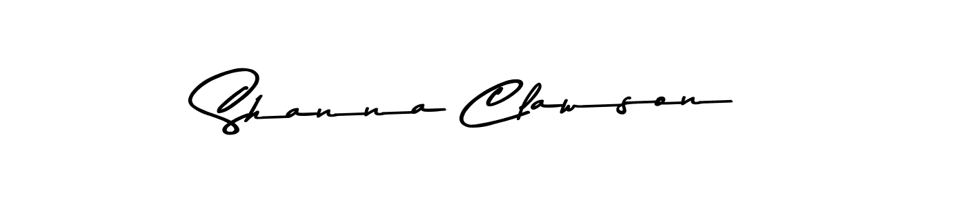 Design your own signature with our free online signature maker. With this signature software, you can create a handwritten (Asem Kandis PERSONAL USE) signature for name Shanna Clawson. Shanna Clawson signature style 9 images and pictures png