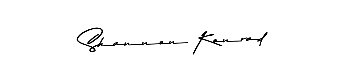Make a beautiful signature design for name Shannon Konrad. With this signature (Asem Kandis PERSONAL USE) style, you can create a handwritten signature for free. Shannon Konrad signature style 9 images and pictures png