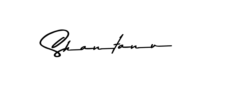 How to make Shantanu name signature. Use Asem Kandis PERSONAL USE style for creating short signs online. This is the latest handwritten sign. Shantanu signature style 9 images and pictures png