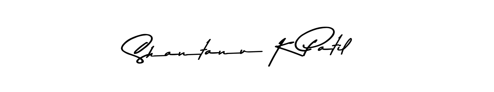 Create a beautiful signature design for name Shantanu K Patil. With this signature (Asem Kandis PERSONAL USE) fonts, you can make a handwritten signature for free. Shantanu K Patil signature style 9 images and pictures png