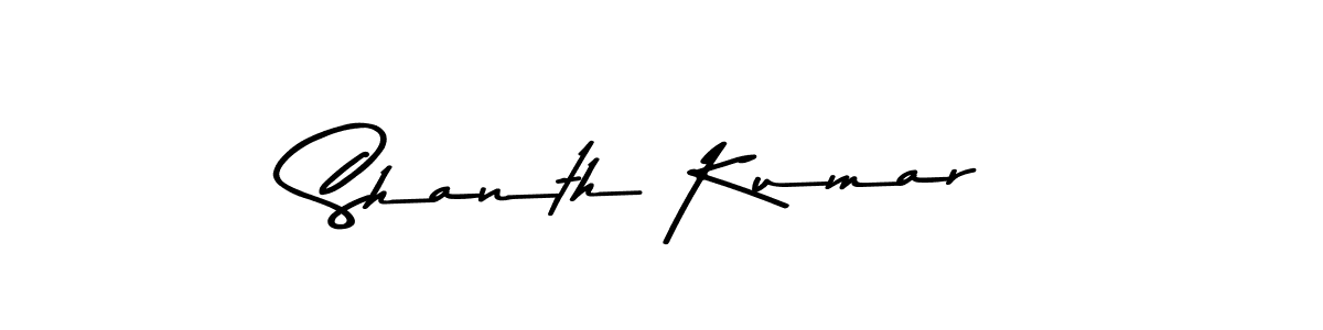 Shanth Kumar stylish signature style. Best Handwritten Sign (Asem Kandis PERSONAL USE) for my name. Handwritten Signature Collection Ideas for my name Shanth Kumar. Shanth Kumar signature style 9 images and pictures png