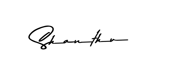 How to make Shanthu name signature. Use Asem Kandis PERSONAL USE style for creating short signs online. This is the latest handwritten sign. Shanthu signature style 9 images and pictures png