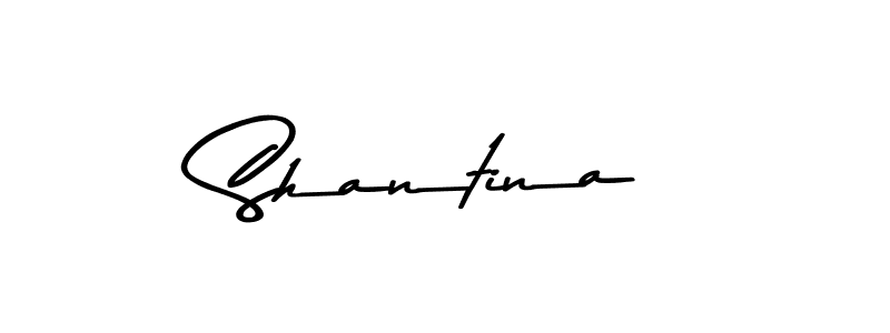 Make a beautiful signature design for name Shantina. With this signature (Asem Kandis PERSONAL USE) style, you can create a handwritten signature for free. Shantina signature style 9 images and pictures png