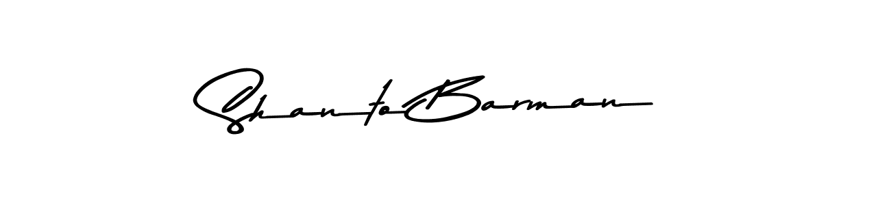 Use a signature maker to create a handwritten signature online. With this signature software, you can design (Asem Kandis PERSONAL USE) your own signature for name Shanto Barman. Shanto Barman signature style 9 images and pictures png