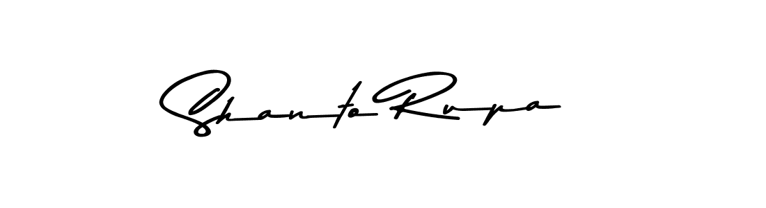 Make a beautiful signature design for name Shanto Rupa. With this signature (Asem Kandis PERSONAL USE) style, you can create a handwritten signature for free. Shanto Rupa signature style 9 images and pictures png