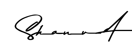 Designed for modern professionals: Shanu A name signature crafted with Asem Kandis PERSONAL USE script. Ready for digital PDF workflows. Shanu A signature style 9 images and pictures png