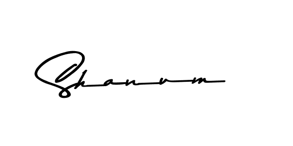 Make a beautiful signature design for name Shanum. With this signature (Asem Kandis PERSONAL USE) style, you can create a handwritten signature for free. Shanum signature style 9 images and pictures png