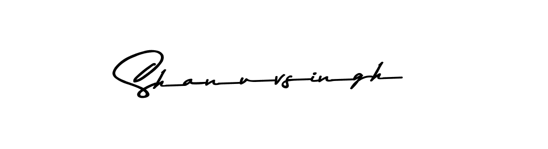 The best way (Asem Kandis PERSONAL USE) to make a short signature is to pick only two or three words in your name. The name Shanuvsingh include a total of six letters. For converting this name. Shanuvsingh signature style 9 images and pictures png