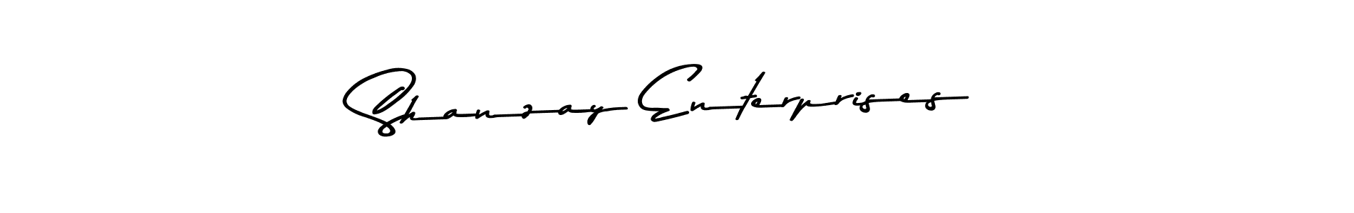 Design your own signature with our free online signature maker. With this signature software, you can create a handwritten (Asem Kandis PERSONAL USE) signature for name Shanzay Enterprises. Shanzay Enterprises signature style 9 images and pictures png