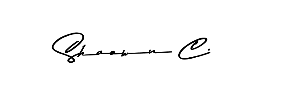 Make a beautiful signature design for name Shaown C.. Use this online signature maker to create a handwritten signature for free. Shaown C. signature style 9 images and pictures png