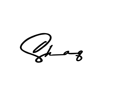 How to make Shaq name signature. Use Asem Kandis PERSONAL USE style for creating short signs online. This is the latest handwritten sign. Shaq signature style 9 images and pictures png