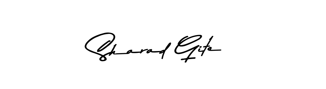 How to make Sharad Gite signature? Asem Kandis PERSONAL USE is a professional autograph style. Create handwritten signature for Sharad Gite name. Sharad Gite signature style 9 images and pictures png