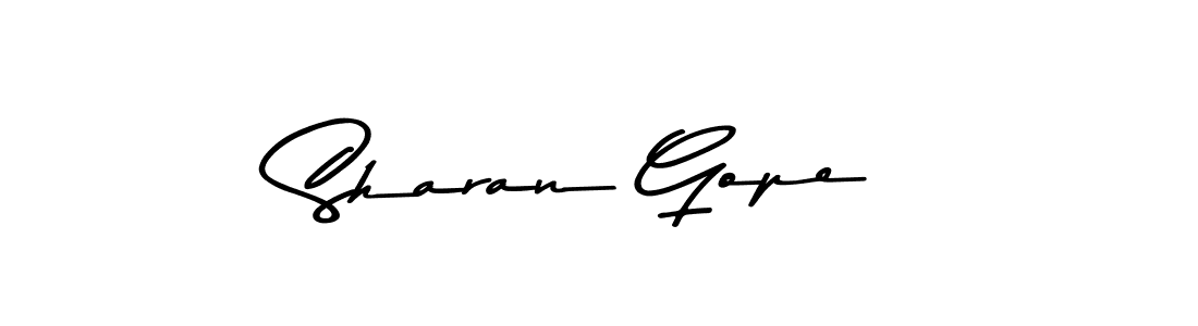 The best way (Asem Kandis PERSONAL USE) to make a short signature is to pick only two or three words in your name. The name Sharan Gope include a total of six letters. For converting this name. Sharan Gope signature style 9 images and pictures png