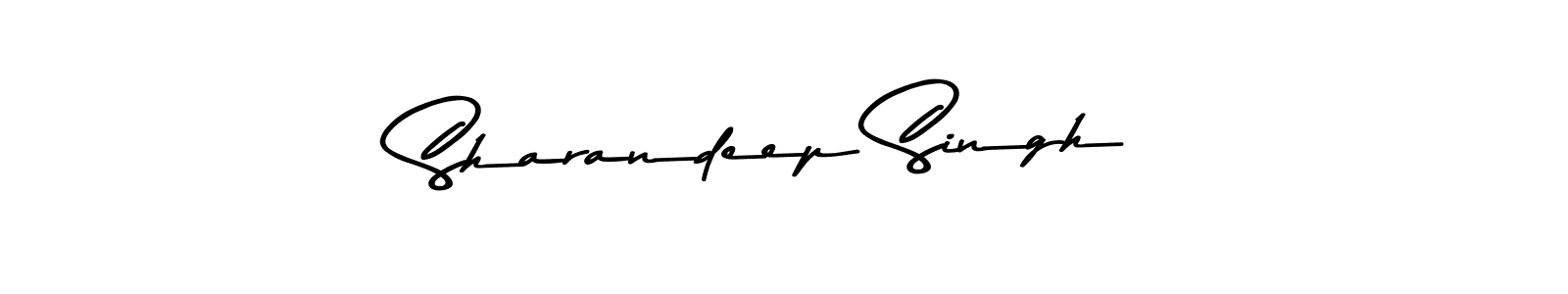 Make a beautiful signature design for name Sharandeep Singh. With this signature (Asem Kandis PERSONAL USE) style, you can create a handwritten signature for free. Sharandeep Singh signature style 9 images and pictures png