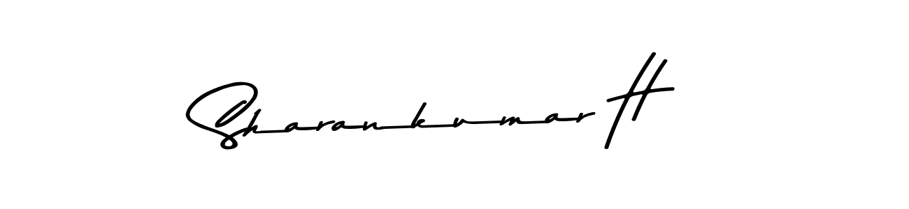 Make a beautiful signature design for name Sharankumar H. With this signature (Asem Kandis PERSONAL USE) style, you can create a handwritten signature for free. Sharankumar H signature style 9 images and pictures png