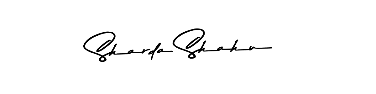 Create a beautiful signature design for name Sharda Shahu. With this signature (Asem Kandis PERSONAL USE) fonts, you can make a handwritten signature for free. Sharda Shahu signature style 9 images and pictures png