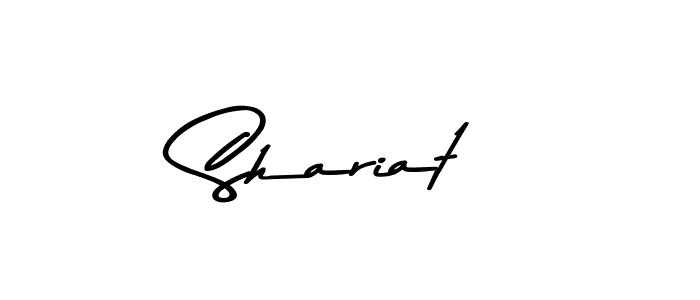 Design your own signature with our free online signature maker. With this signature software, you can create a handwritten (Asem Kandis PERSONAL USE) signature for name Shariat. Shariat signature style 9 images and pictures png