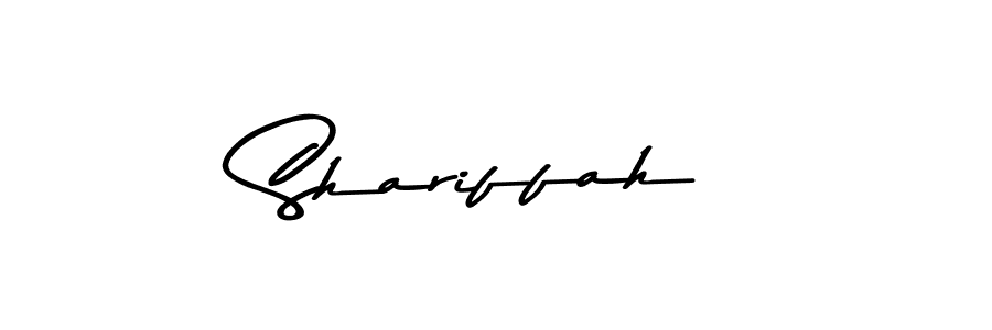 Shariffah stylish signature style. Best Handwritten Sign (Asem Kandis PERSONAL USE) for my name. Handwritten Signature Collection Ideas for my name Shariffah. Shariffah signature style 9 images and pictures png