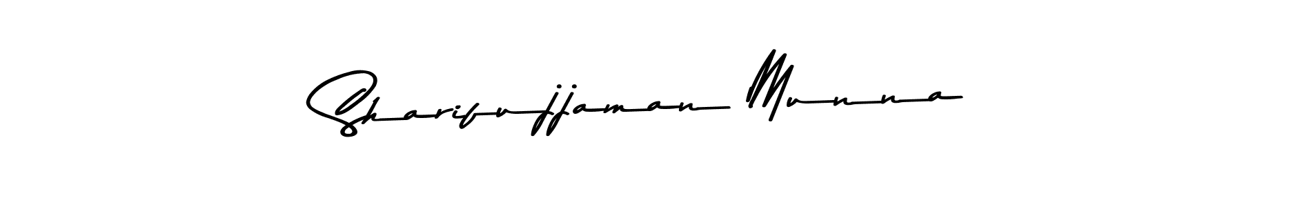The best way (Asem Kandis PERSONAL USE) to make a short signature is to pick only two or three words in your name. The name Sharifujjaman Munna include a total of six letters. For converting this name. Sharifujjaman Munna signature style 9 images and pictures png
