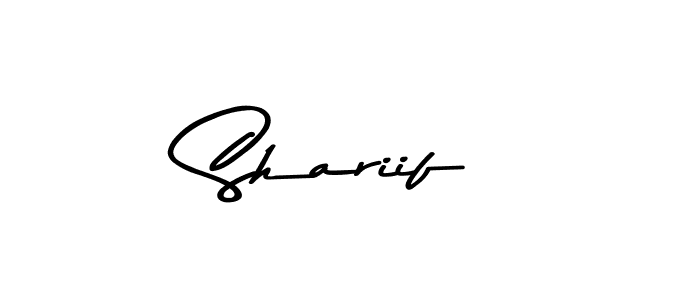 Create a beautiful signature design for name Shariif. With this signature (Asem Kandis PERSONAL USE) fonts, you can make a handwritten signature for free. Shariif signature style 9 images and pictures png