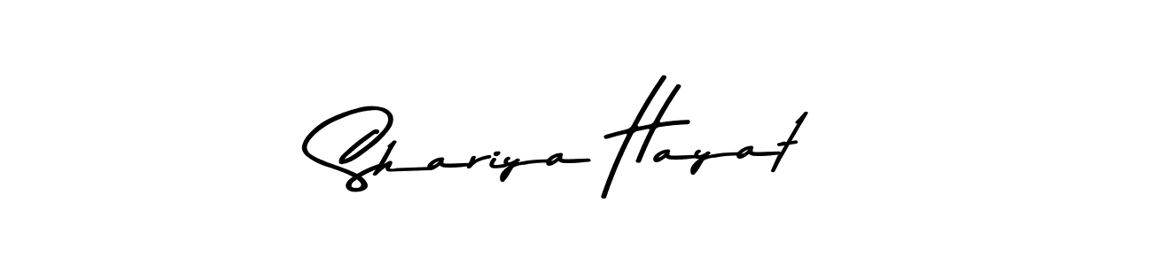 You can use this online signature creator to create a handwritten signature for the name Shariya Hayat. This is the best online autograph maker. Shariya Hayat signature style 9 images and pictures png