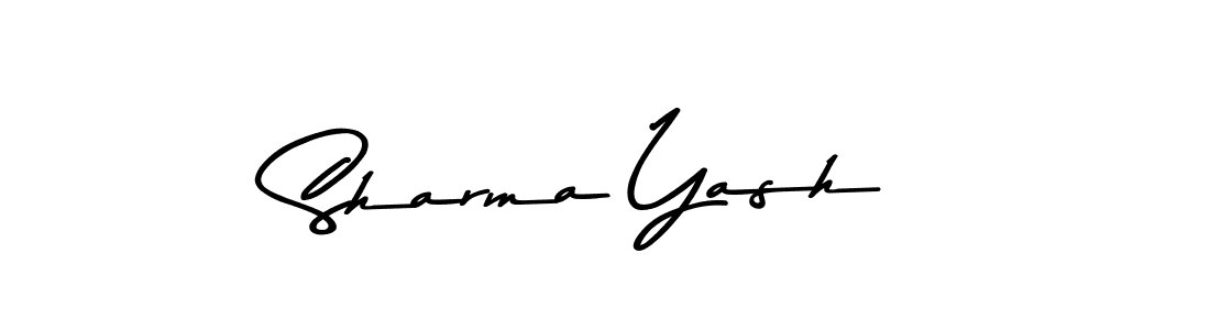 Use a signature maker to create a handwritten signature online. With this signature software, you can design (Asem Kandis PERSONAL USE) your own signature for name Sharma Yash. Sharma Yash signature style 9 images and pictures png