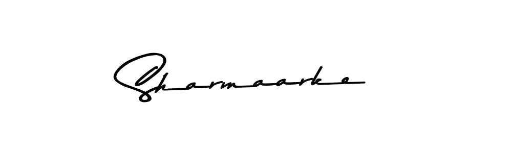 Design your own signature with our free online signature maker. With this signature software, you can create a handwritten (Asem Kandis PERSONAL USE) signature for name Sharmaarke. Sharmaarke signature style 9 images and pictures png