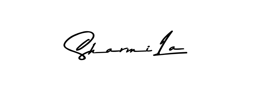Make a beautiful signature design for name Sharmi La. With this signature (Asem Kandis PERSONAL USE) style, you can create a handwritten signature for free. Sharmi La signature style 9 images and pictures png