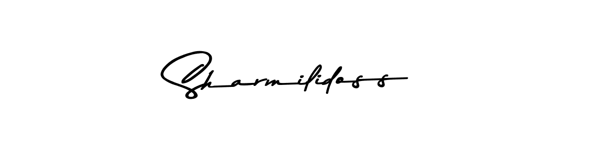 This is the best signature style for the Sharmilidoss name. Also you like these signature font (Asem Kandis PERSONAL USE). Mix name signature. Sharmilidoss signature style 9 images and pictures png