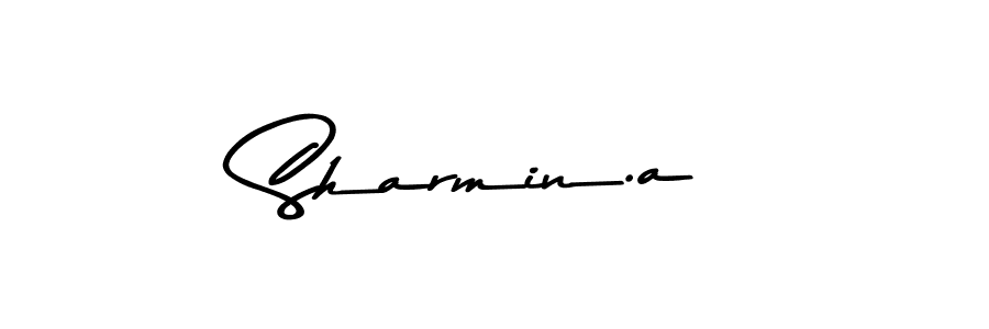This is the best signature style for the Sharmin.a name. Also you like these signature font (Asem Kandis PERSONAL USE). Mix name signature. Sharmin.a signature style 9 images and pictures png