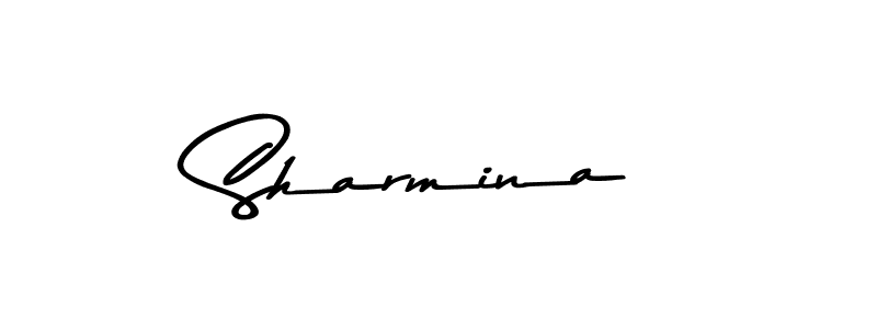 Sharmina stylish signature style. Best Handwritten Sign (Asem Kandis PERSONAL USE) for my name. Handwritten Signature Collection Ideas for my name Sharmina. Sharmina signature style 9 images and pictures png