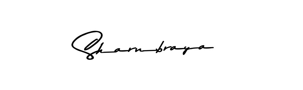 Design your own signature with our free online signature maker. With this signature software, you can create a handwritten (Asem Kandis PERSONAL USE) signature for name Sharnbraya. Sharnbraya signature style 9 images and pictures png