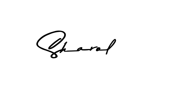 Sharol stylish signature style. Best Handwritten Sign (Asem Kandis PERSONAL USE) for my name. Handwritten Signature Collection Ideas for my name Sharol. Sharol signature style 9 images and pictures png