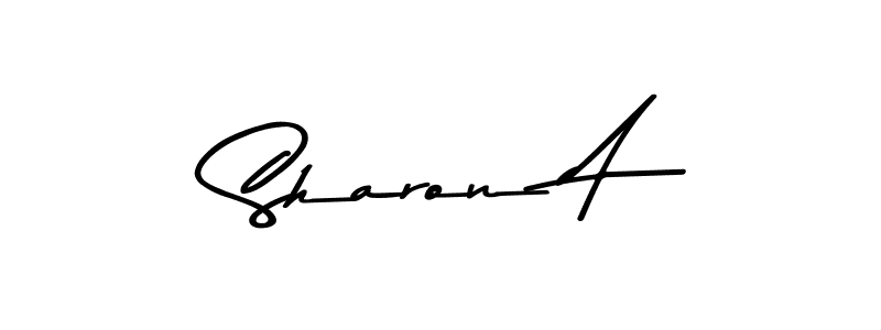 Design your own signature with our free online signature maker. With this signature software, you can create a handwritten (Asem Kandis PERSONAL USE) signature for name Sharon A. Sharon A signature style 9 images and pictures png