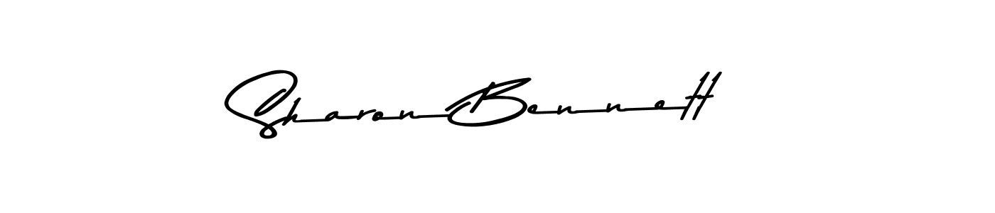 Also You can easily find your signature by using the search form. We will create Sharon Bennett name handwritten signature images for you free of cost using Asem Kandis PERSONAL USE sign style. Sharon Bennett signature style 9 images and pictures png