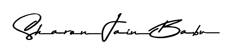 Download transparent PNG signature for name Sharon Jain Babu styled with Asem Kandis PERSONAL USE font. Ready to paste directly into PDF and Word agreements. Sharon Jain Babu signature style 9 images and pictures png