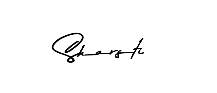 Make a beautiful signature design for name Sharsti. With this signature (Asem Kandis PERSONAL USE) style, you can create a handwritten signature for free. Sharsti signature style 9 images and pictures png