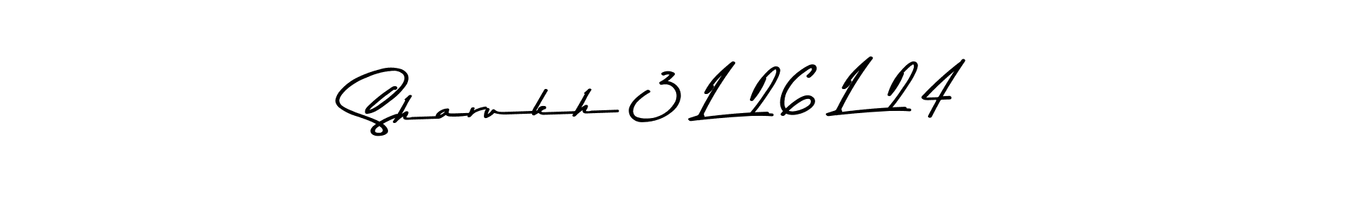 The best way (Asem Kandis PERSONAL USE) to make a short signature is to pick only two or three words in your name. The name Sharukh 3 L 26 L 24 include a total of six letters. For converting this name. Sharukh 3 L 26 L 24 signature style 9 images and pictures png