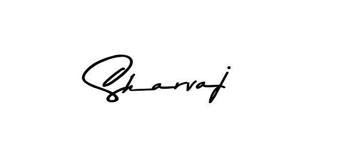 Design your own signature with our free online signature maker. With this signature software, you can create a handwritten (Asem Kandis PERSONAL USE) signature for name Sharvaj. Sharvaj signature style 9 images and pictures png