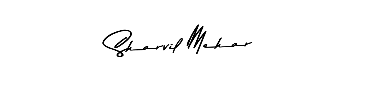 The best way (Asem Kandis PERSONAL USE) to make a short signature is to pick only two or three words in your name. The name Sharvil Mehar include a total of six letters. For converting this name. Sharvil Mehar signature style 9 images and pictures png