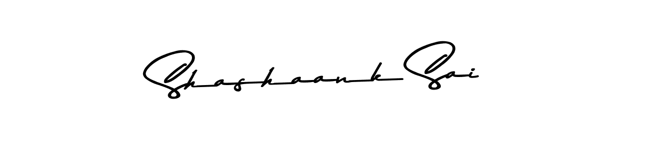 Create a beautiful signature design for name Shashaank Sai. With this signature (Asem Kandis PERSONAL USE) fonts, you can make a handwritten signature for free. Shashaank Sai signature style 9 images and pictures png