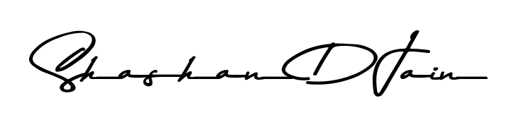 Looking for an artistic signature for Shashan D Jain? The Asem Kandis PERSONAL USE calligraphy style gives a sophisticated flow suitable for business cards and emails. Shashan D Jain signature style 9 images and pictures png