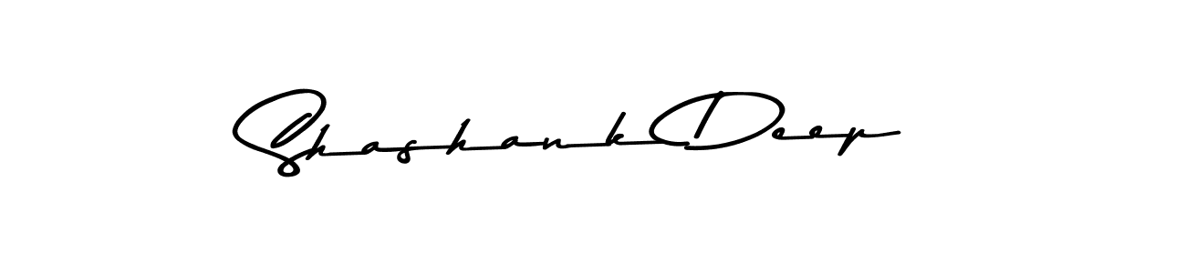 Make a beautiful signature design for name Shashank Deep. With this signature (Asem Kandis PERSONAL USE) style, you can create a handwritten signature for free. Shashank Deep signature style 9 images and pictures png