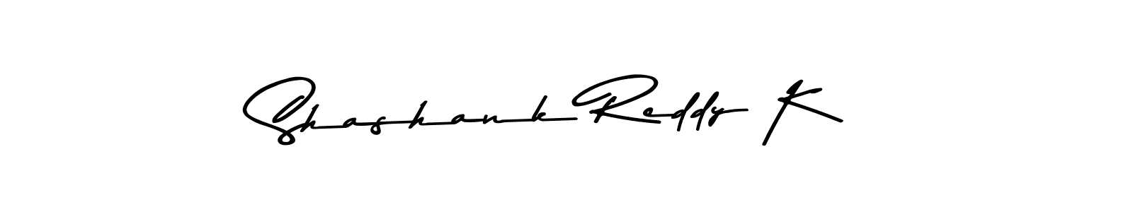 Also You can easily find your signature by using the search form. We will create Shashank Reddy K name handwritten signature images for you free of cost using Asem Kandis PERSONAL USE sign style. Shashank Reddy K signature style 9 images and pictures png