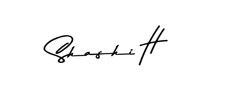 Design your own signature with our free online signature maker. With this signature software, you can create a handwritten (Asem Kandis PERSONAL USE) signature for name Shashi H. Shashi H signature style 9 images and pictures png