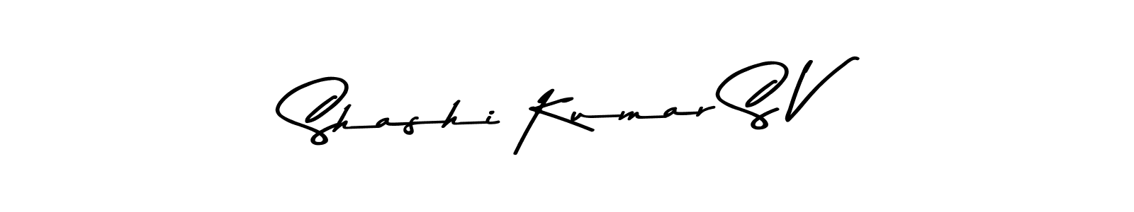 Asem Kandis PERSONAL USE is a professional signature style that is perfect for those who want to add a touch of class to their signature. It is also a great choice for those who want to make their signature more unique. Get Shashi Kumar S V name to fancy signature for free. Shashi Kumar S V signature style 9 images and pictures png