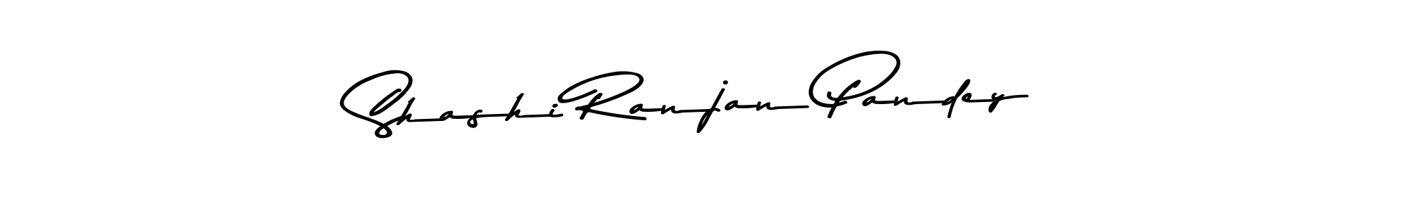 How to make Shashi Ranjan Pandey name signature. Use Asem Kandis PERSONAL USE style for creating short signs online. This is the latest handwritten sign. Shashi Ranjan Pandey signature style 9 images and pictures png