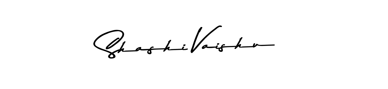 How to make Shashi Vaishu name signature. Use Asem Kandis PERSONAL USE style for creating short signs online. This is the latest handwritten sign. Shashi Vaishu signature style 9 images and pictures png