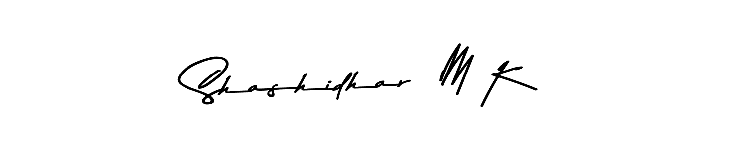 Design your own signature with our free online signature maker. With this signature software, you can create a handwritten (Asem Kandis PERSONAL USE) signature for name Shashidhar  M K. Shashidhar  M K signature style 9 images and pictures png