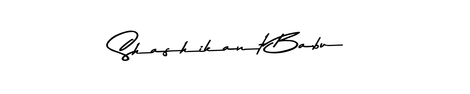 Create a beautiful signature design for name Shashikant Babu. With this signature (Asem Kandis PERSONAL USE) fonts, you can make a handwritten signature for free. Shashikant Babu signature style 9 images and pictures png